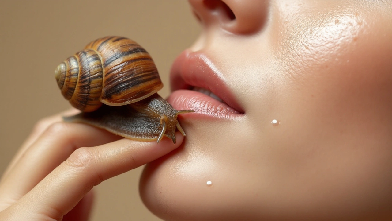 The Process of Snail Facial Massage